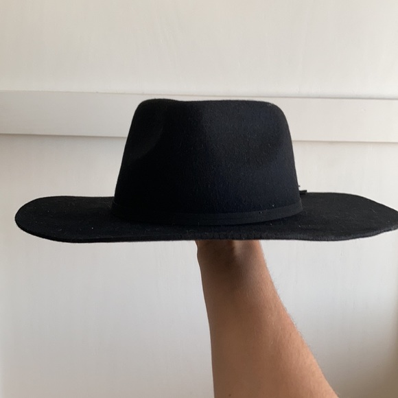 NWT Anthropologie Tasseled Black Wool Rancher Western Hat - Picture 5 of 11